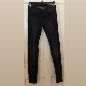 7 For All Mankind Midrise Skinny Jeans Size 25